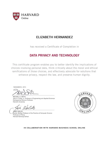 Data Privacy and Technology Certificate