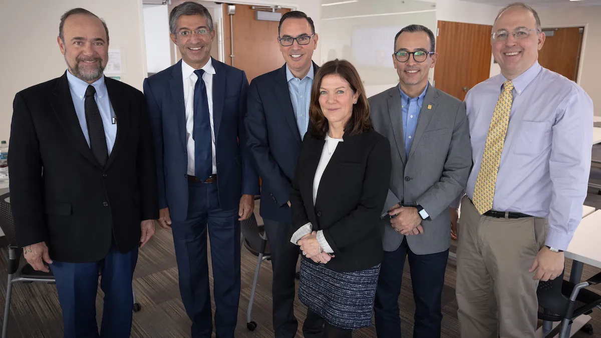 Photo of Office of the Vice Provost for Advances in Learning at Harvard University and Ibero-American Technology Foundation leadership at the signing event held in December 2023.